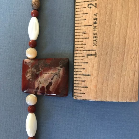 ***NEW*** Apple Jasper Hand Crafted Necklace - Picture 5 of 7